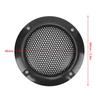 2" Metal Glossy Audio Speaker Cover, 4 Pcs Audio Speaker Grille Protective Decorative Audio Speaker Mesh Grille (Black)