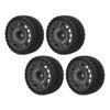 4 Pcs RC Car Tire Rubber Wheels High Wear Resistance Strong Cushioning 1Celsius10 RC On Road Tyres for