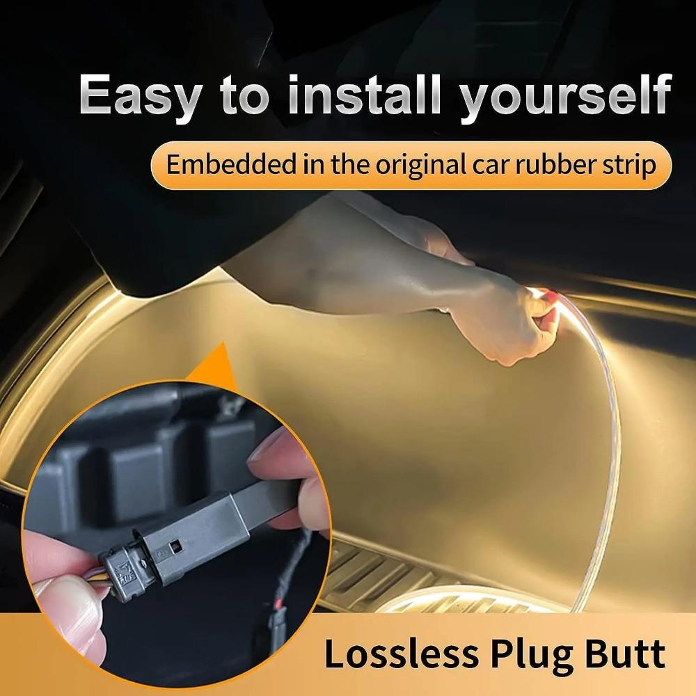 Front Trunk LED Strip Light Kit for Tesla Model 3/Y 2.3M 2.5M Flexible Front Trunk Light Bar LED Lamp Tube Decorative Light