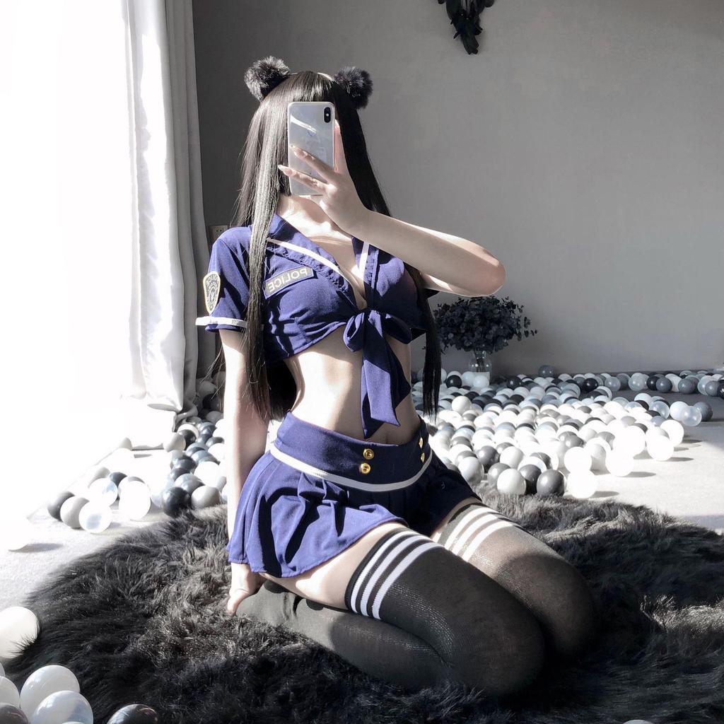 Sexy Role Play Costume: Flight Attendant, Policewoman, Secretary Uniform