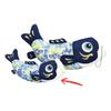 Puppe Seiten Dekoration, Plüsch Karpfen Stofftier, Blau, Klein, 46cm