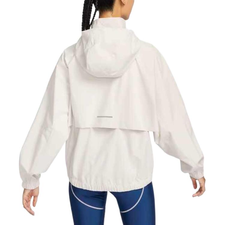 Nike Storm-Fit Swift Reflective Logo Windproof Running Loose Hooded Jacket Women Jacket Smoke-Grey FB7493-110