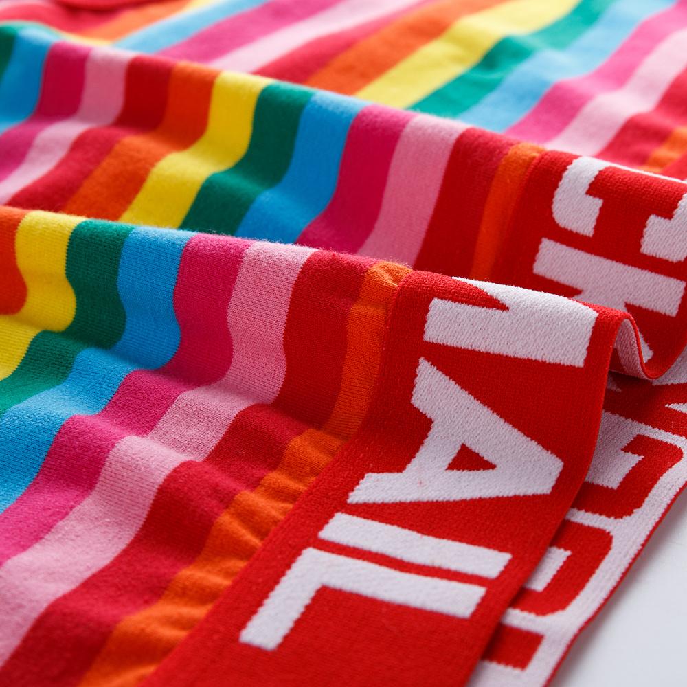 Kalsonger JOCKMAIL Mode Randigt Tryck Regnbågsfärg Herrunderkläder Låg Midja Sport Andningsbara Shorts Vardaglig Casual Hem Underbyxor