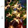 LED Dragonfly String Lights for Festive and Tree Decorations