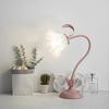 Cute Flower Table Lamp, 3 Color Temperature Table Lamp with LED Bulb Retro Bedside Lamp US Plug Pin