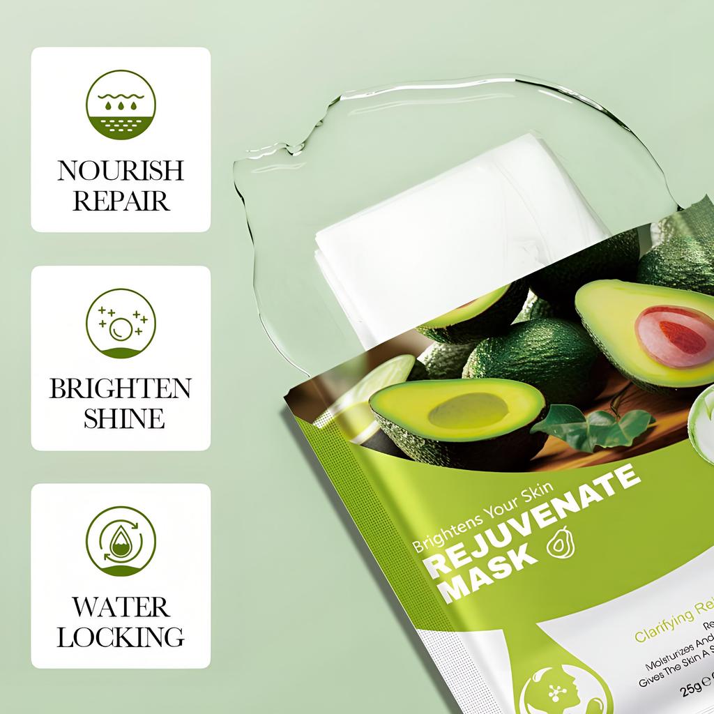 Avocado Clarifying Tender Mask Feuchtigkeitsspendende Collagen-Straffungsmaske Verbessert raue Haut Beseitigt Falten und Ölkontrolle