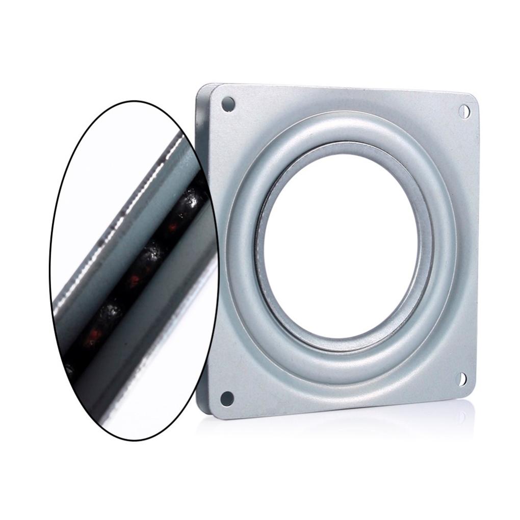 2pcs Zinc Alloy Stainless Steel Swivel Plate For Square Stairs Rotation Heavy-duty And Convenient