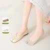 2 Toe Socks Invisible Boat Socks Thin Low Cut Sock for Sports Casual Ladies Invisible 2 Toe Socks Low Cut Socks Anti Slip