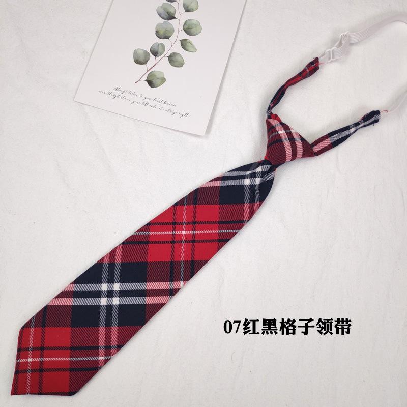 

Синий клетчатый галстук, Легко затягивающийся ленивый галстук, Галстук, Полосатая школьная форма, Набор студенческого галстука.