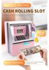 Children's Large ATM Simulator Piggy Bank with Voice and Password, Coin Roller, and Money Counting Features.