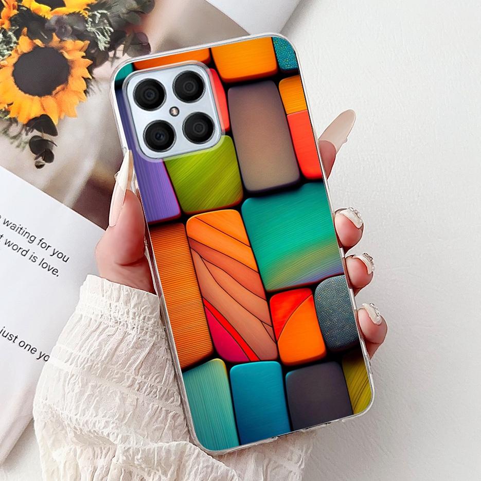 For Honor X8 4G Case Honor X8a X8b X8C Luxury Painted Cover Soft Silicone Case For Honor X8b X8a HonorX8C HonorX8 4G Fundas Bags