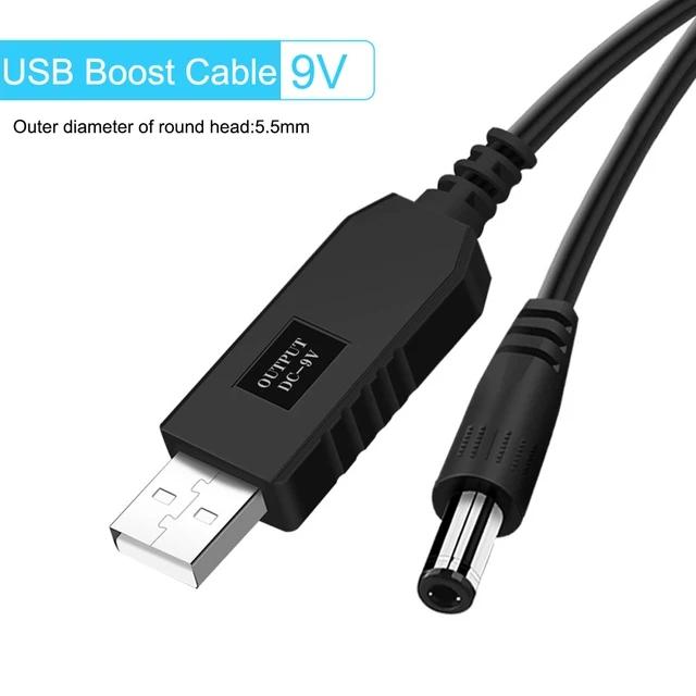 USB to DC Power Cable 5V To 12V Boost Converter 8 Adapters USB to DC Jack Charging Cable for Wifi Router Mini Fan Speaker
