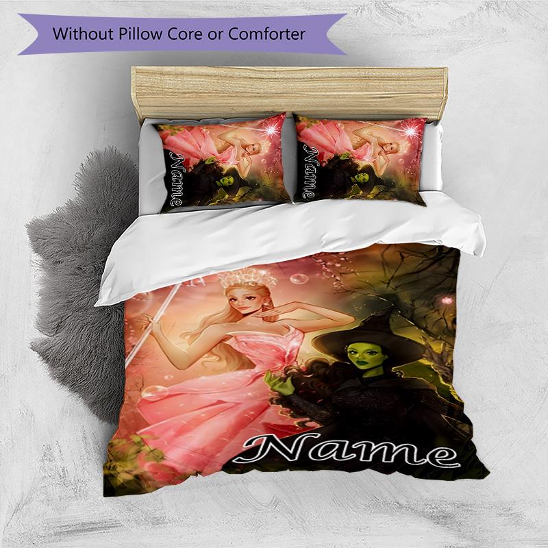3pcs The Wizard of Oz3 Cover Set - Personalized Name, HD Printed Bedding with 1 Cover and 2 Pillowcases - Perfect for Home Decor, Easy Care
