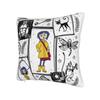 Pillow Case Horror Cartoon C-Coraline Design Pillow Cover For Sofa Car Home Decor Cute Funny Pillowcases
