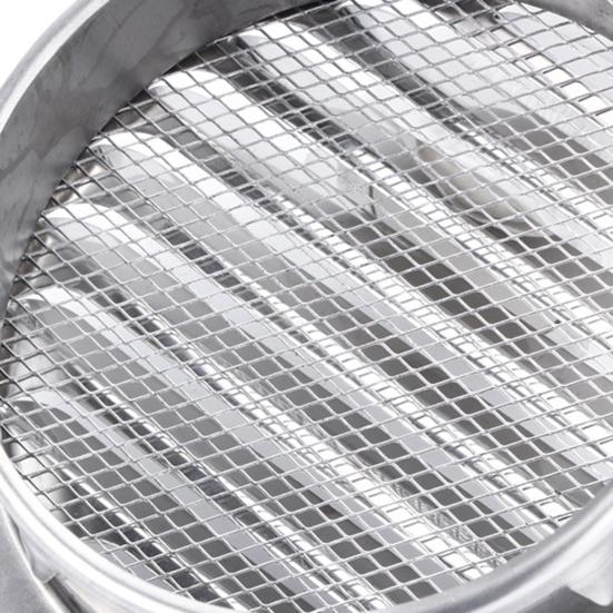 Ventilation Cover Waterproof Smooth Edges Multipurpose Stainless Steel Round Louver Wall Air Vent Grille Cover Home Restaurant Market
