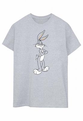 Tricou pentru femei/doamnă Bugs Bunny cu brațe încrucișate, din bumbac, prieten