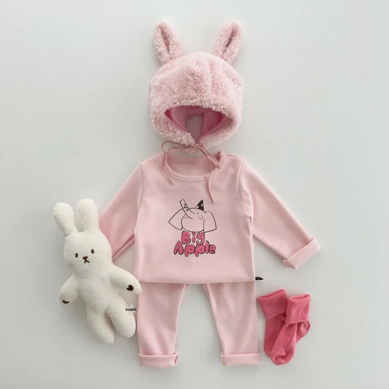 

Children s Korean-Style Long-Sleeve Casual Sports Suit - Two-Piece Set 90 cm
