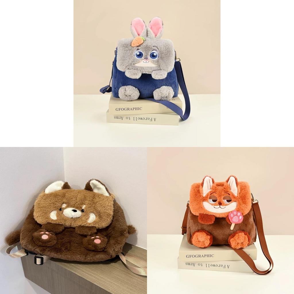 Zootopia Nick Judy Cartoon Plush Backpack For Kids And Teens