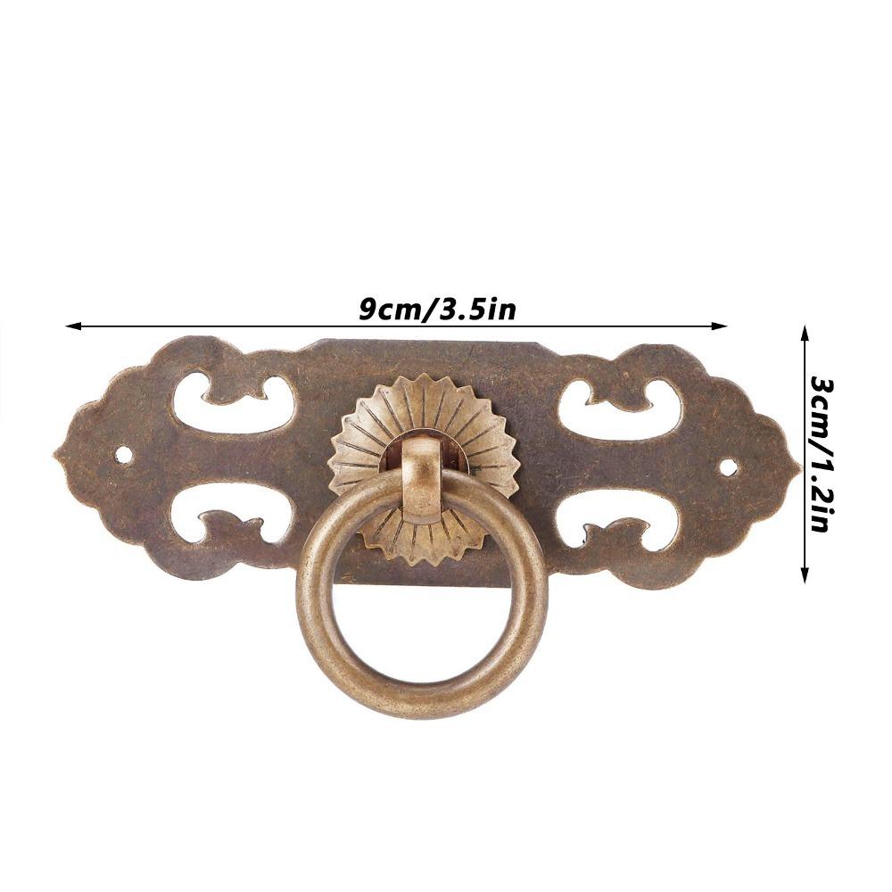 2pcs Durable Cabinet Door Handle With Screws Antique Pull Handle Drawer Pull Handle Wardrobes