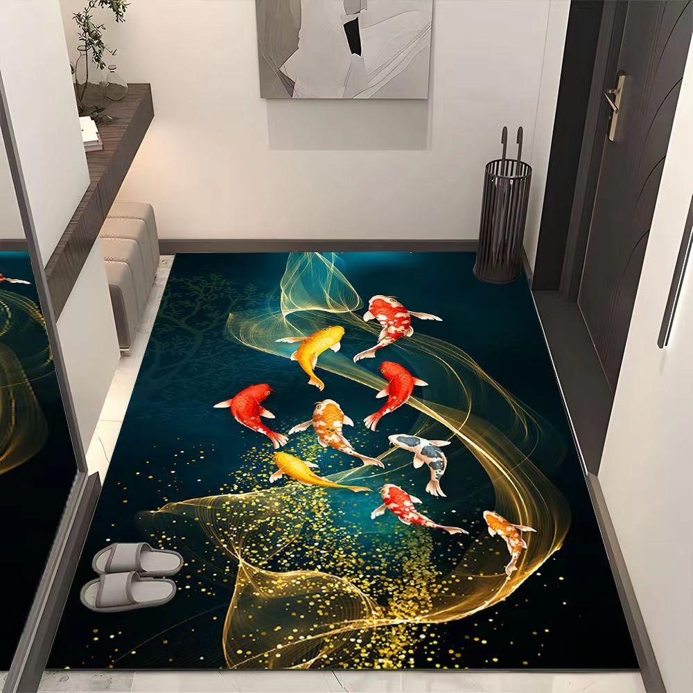 

Современный противоскользящий дверной небольшой коврик, ковер, ковер для ванной, кухни, сада для дома, уличного внутреннего декора 100*120CM