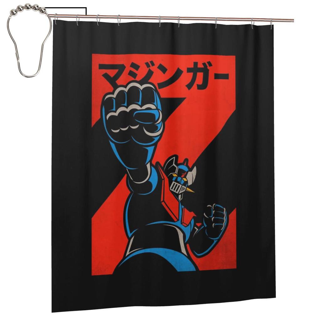Mazinger Z Goldorak Actarus Grendizer Maske Duschvorhang Badezimmer Polyester Wasserdicht Badvorhänge Mit Haken