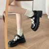 Fashion 2024 New Fashion Lace Up Hollow Lolita Shoes Women Platform Pumps Women's Punk Pu Leather Jk Uniform Shoes Mary Janes Shoes