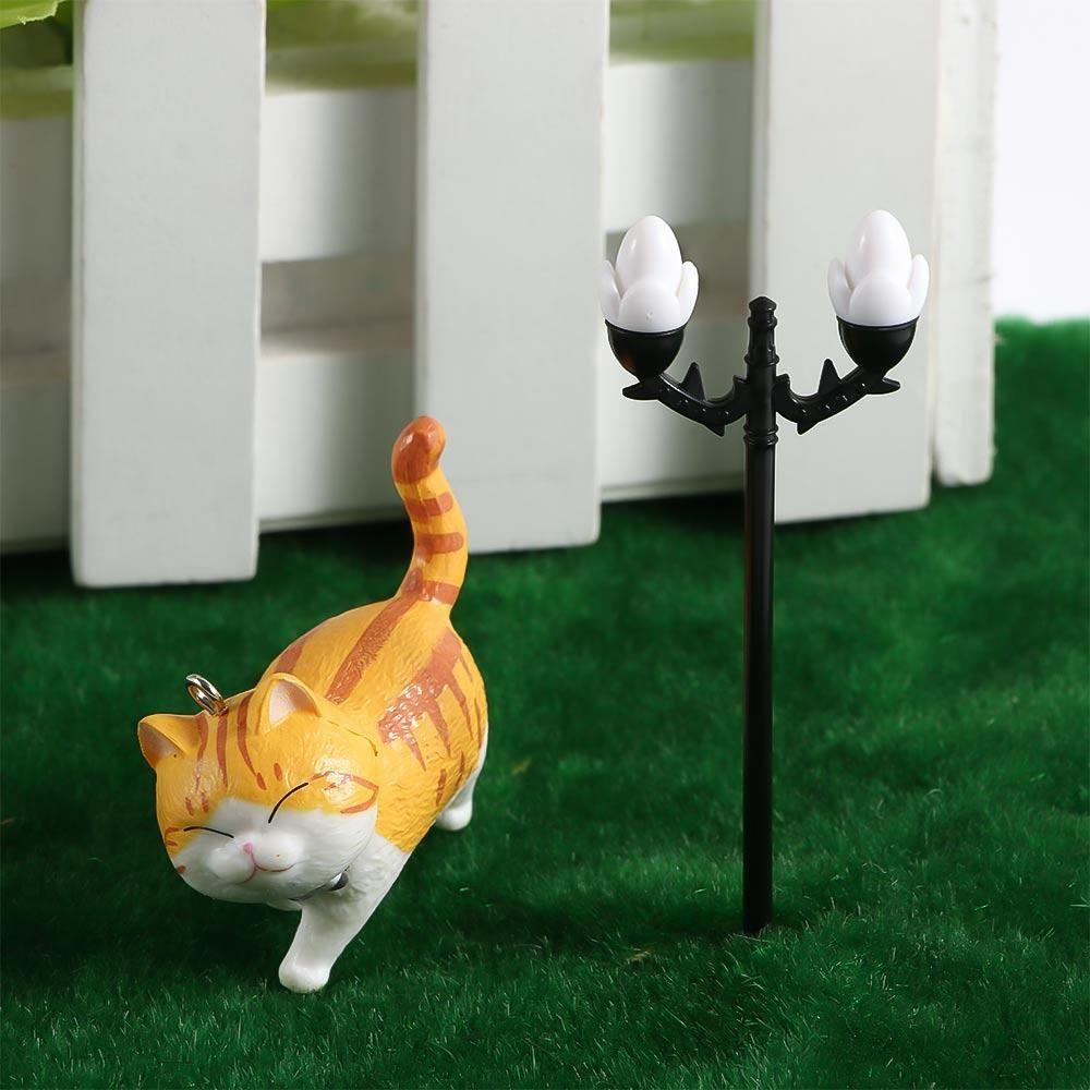 DIY Plastic Decoration Fairy Craft Garden Street Lamp Landscaping Artificial Lamp Miniature Lamp