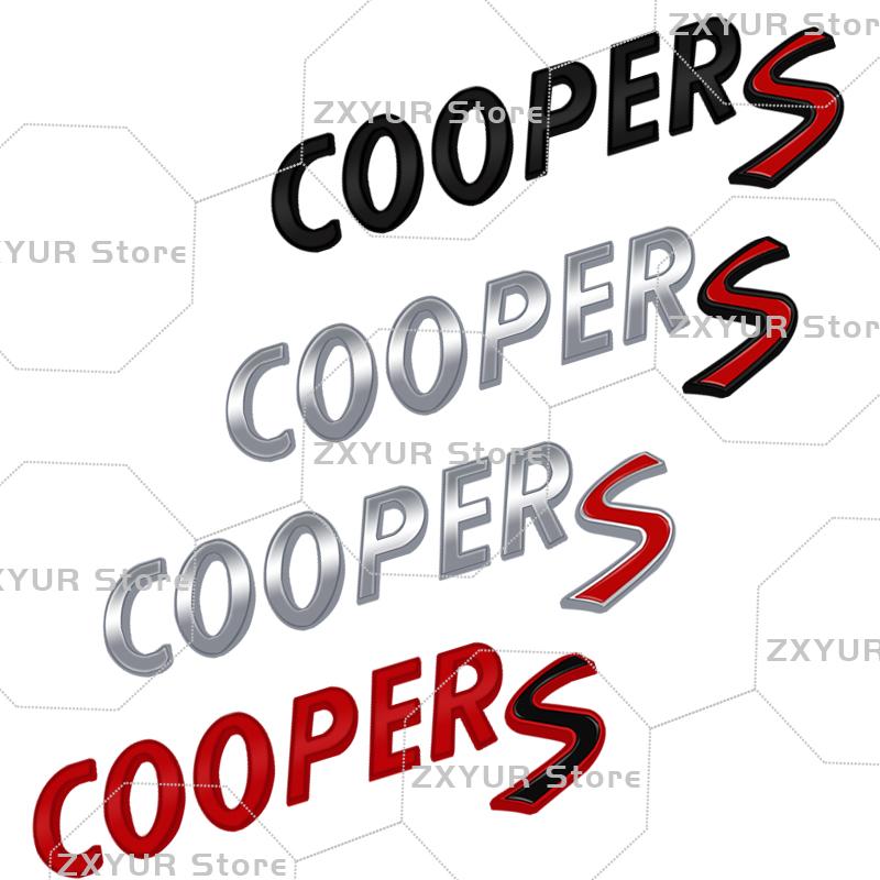 Metal COOPER SD Emblem Car Sticker Letter Badge Body Rear End Trunk Decor For Mini Cooper S R60 R52 R53 R55 R56 F54 F55 F56 F60