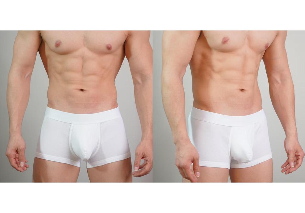 Men's Pure Cotton U-Convex Boxer Briefs - Comfortable, Skin-friendly Solid Color Sports Shorts