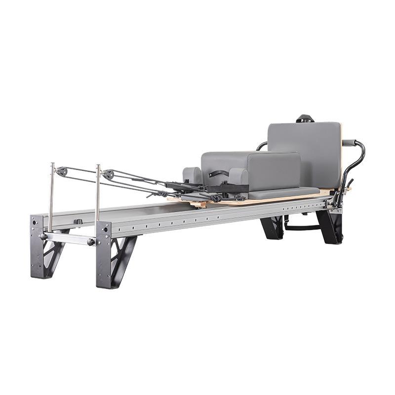 Five-Piece Home Yoga Core Training Equipment Set with Sturdy Aluminum Frame and Compact Black Bed,Suitable for Pilates Studio