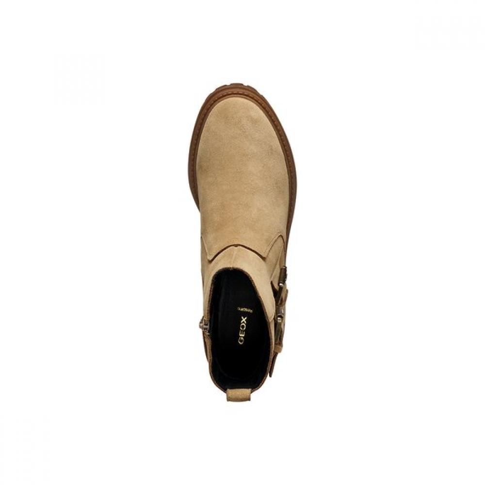 Geox Women S Comfort caSual Ankle bootS Iridea Beige 8gxhrc5w5b
