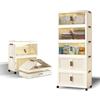 45-90 Wide Multi-layer Folding Plastic Storage Cabinet for Baby Wardrobe Organizer