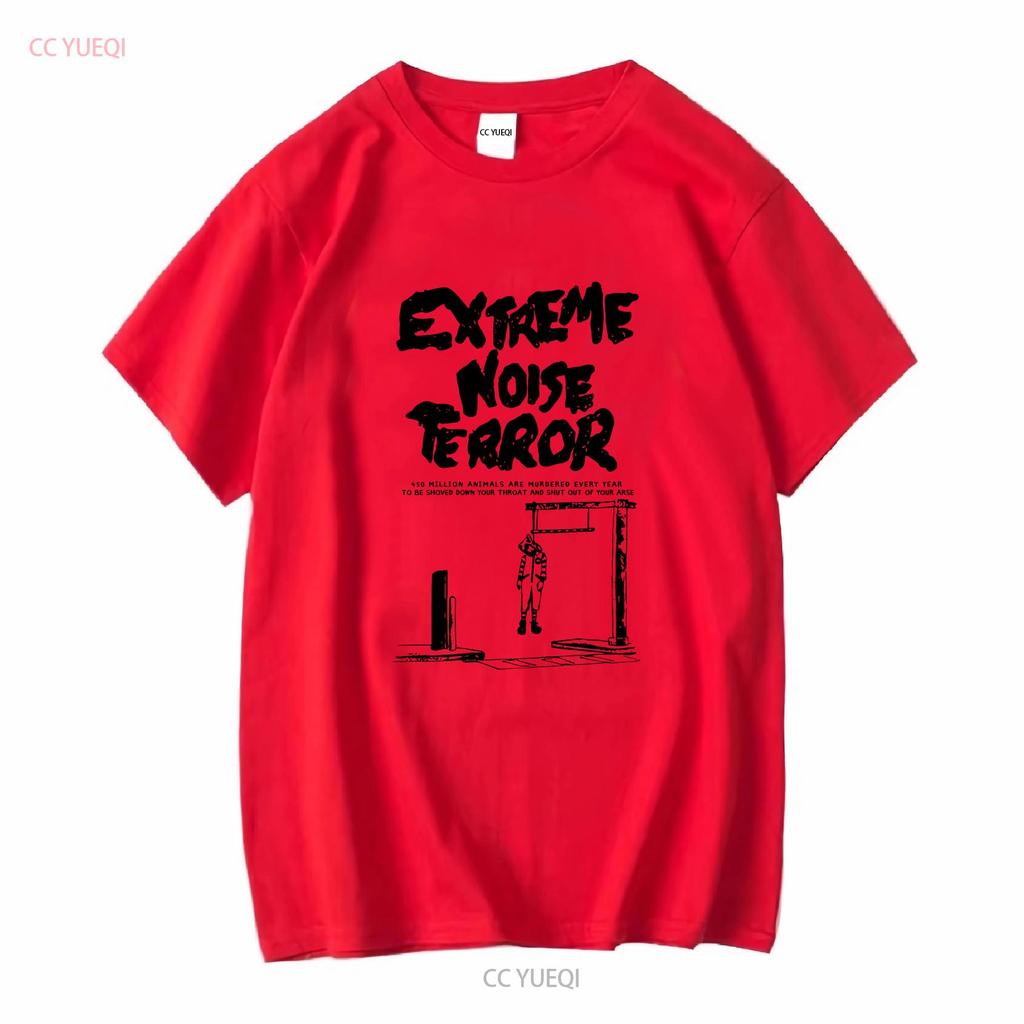 EXTREME NOISE TERROR T-Shirt, Baumwolle, Weiß, Herren, S bis 5XL, PM1024, Vintage-Waschung, weich, Streetwear, leicht bequem