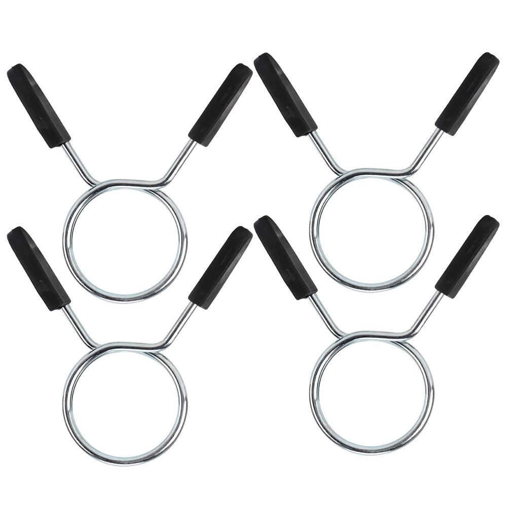 4Pcs Barbell Clamp Spring Collar Clip Gym Weight Dumbbell Spring Lock Standard Lifting Kit