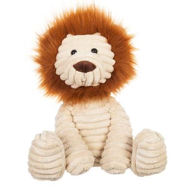 Apricot Lamb Corduroy Lion Plush Toy, Soft and Cute, Fluffy Corduroy Lion, 23cm, Suitable for Boys and Girls