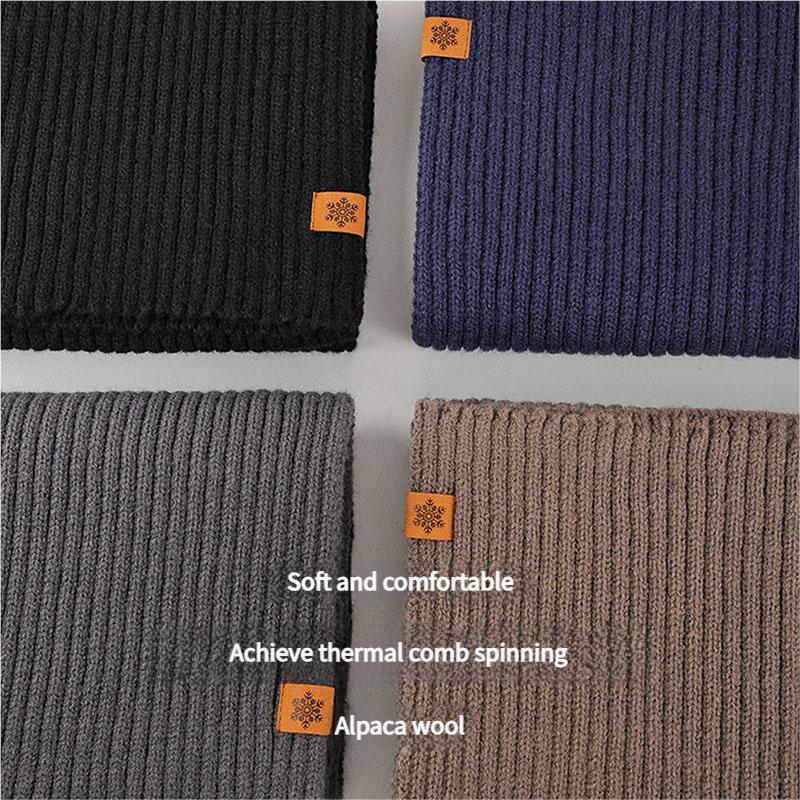 Zimní sada z alpaky Vlna Čepice Šála Rukavice Trio Termální vybavení do chladného počasí Pro ženy Jízda na koni Outdoorové aktivity Vícebarevné varianty