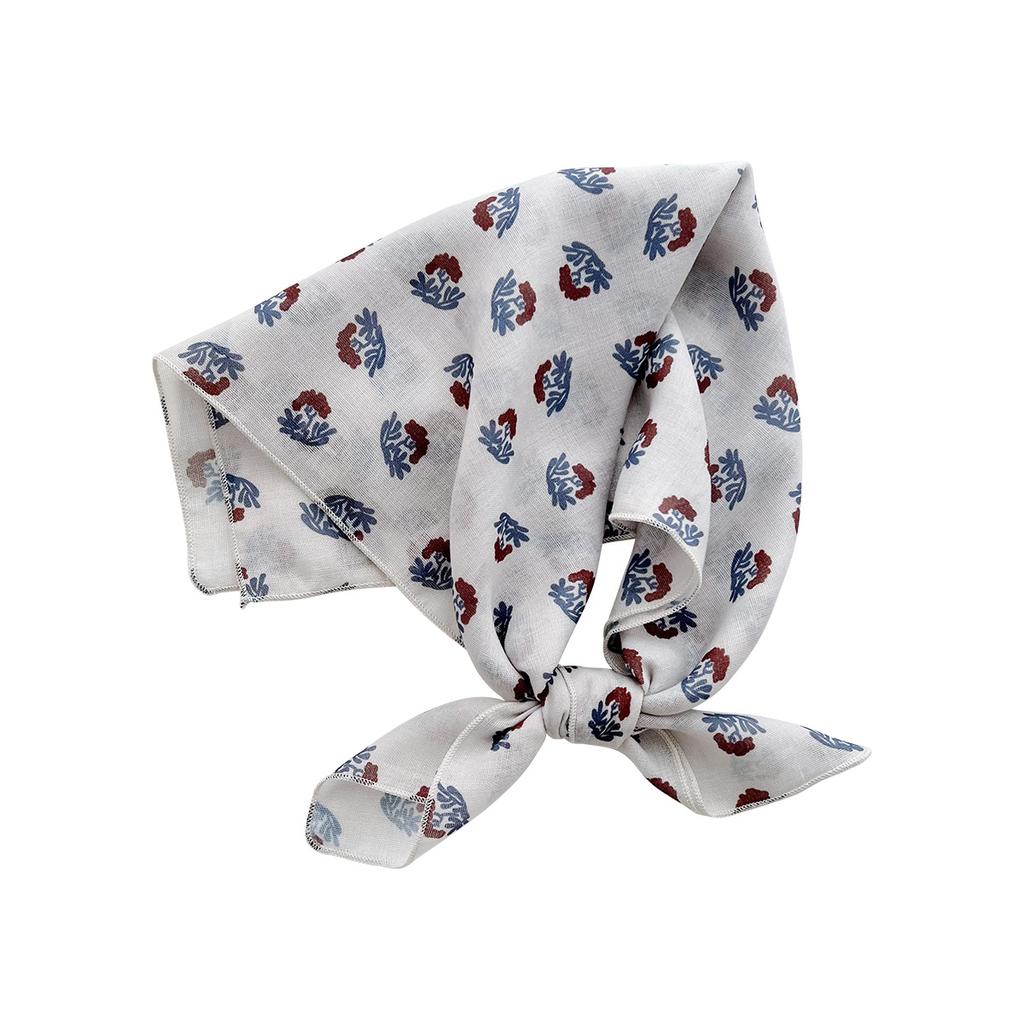 Spring and summer new fashionable versatile foreign style square scarf headscarf small fresh literary temperament silk scarf headband accessories wome