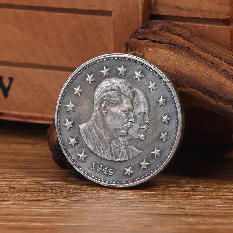 1949 Rusia Lenin și Stalin Profil Monede Comemorative Moneda Medalie