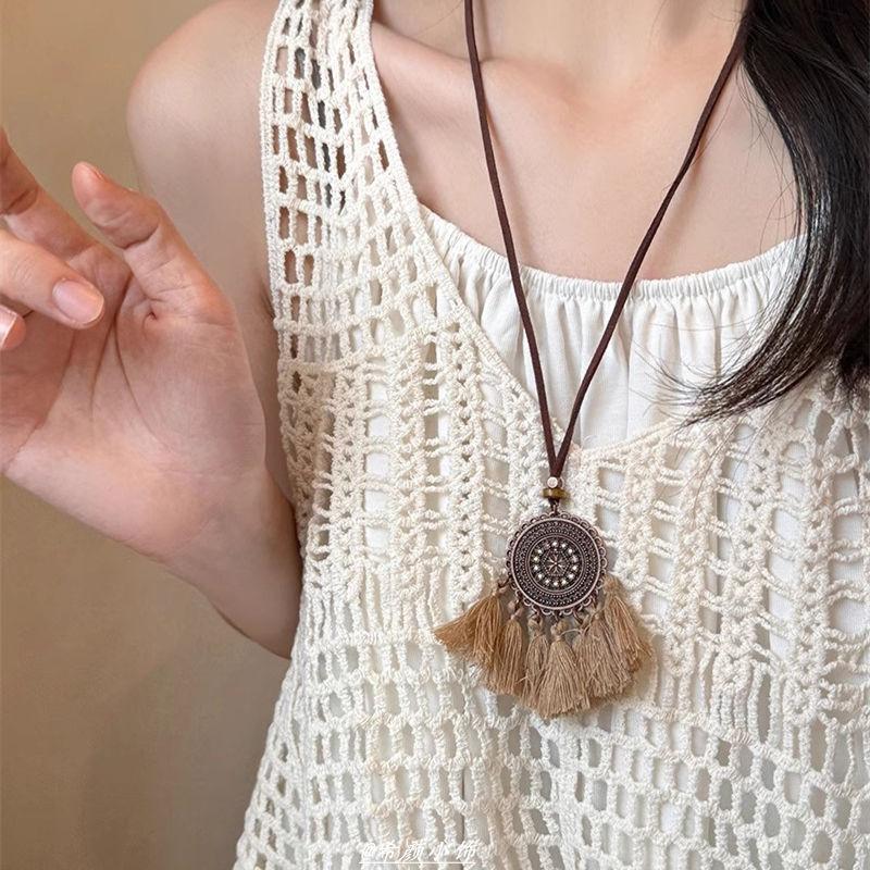 Premium Sense Original Homemade, Korean Version Ins Ocean Patrick Star Long Necklace Niche Retro Adjustable Sweater Chain