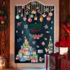 Merry Christmas Window Stickers Xmas Tree Santa Claus Christmas Decorations Cartoon PVC 2025 Christmas Stickers Home Decor
