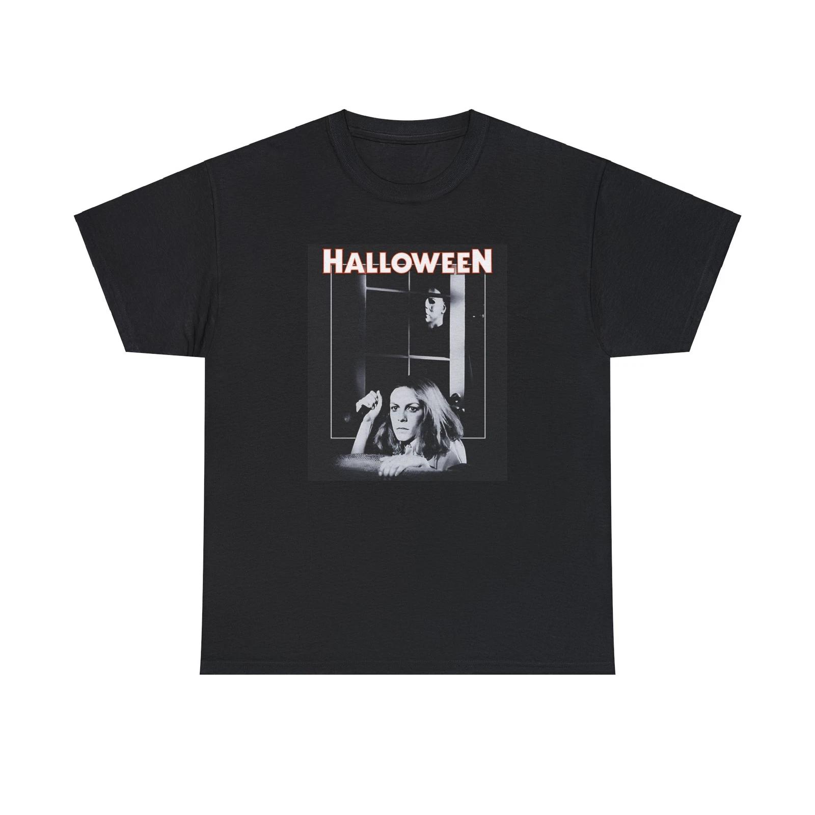 

Halloween Heavy Cotton Tee, Jamie Lee Curtis, Laurie Strode, Michael Myers S