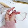 Stylish Anti-Blue Light Glasses with Large Frames for Men & Women - Unisex Korean Design, Plain Makeup, Celebrity Style