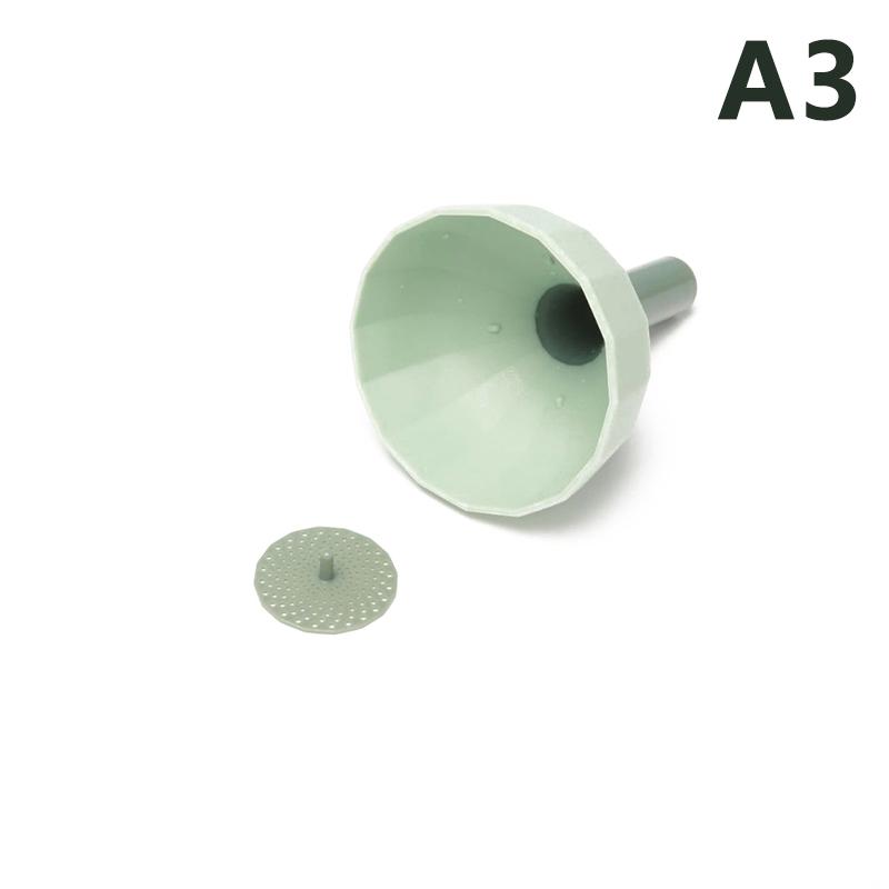 1pc Multifunctional Kitchen Funnel Silicone Portable Condiment Funnel Wine Oil Rice Funnel Tool Spill Filter Kitchen Supplies