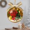 Snow Globe Tree Ornament Clear Seasonal Sewing Machine Snow Globe Decoration Hangable Christmas Ball Decoration for Home