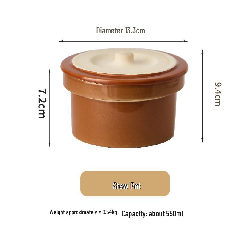Pure White Ceramic Stew Pot with Lid: Versatile Double Boiler for Soup, Eggs, Bird's Nest, and Tonics