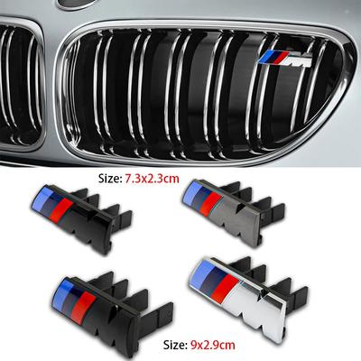 3D ABS Car Front Grille Badge Emblem For M Logo X1 X2 X3 X4 X5 X6 F48 G01 E84 E83 F39 F10 F30 G11 G07 G86 G80 G60 E60 E46