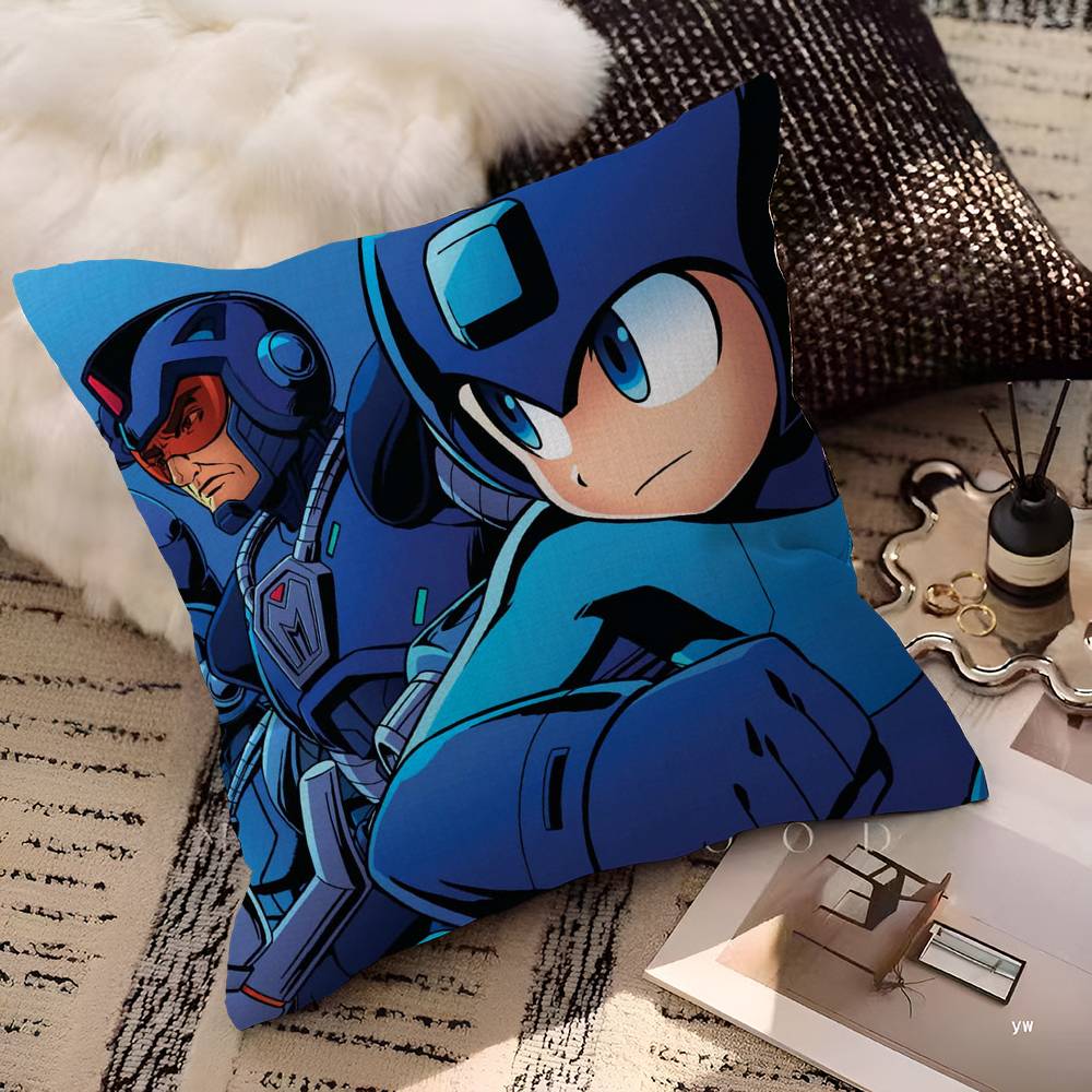 Mega Man X anime Personalized picture text home decorative pillows Household Gifts 45x45cm