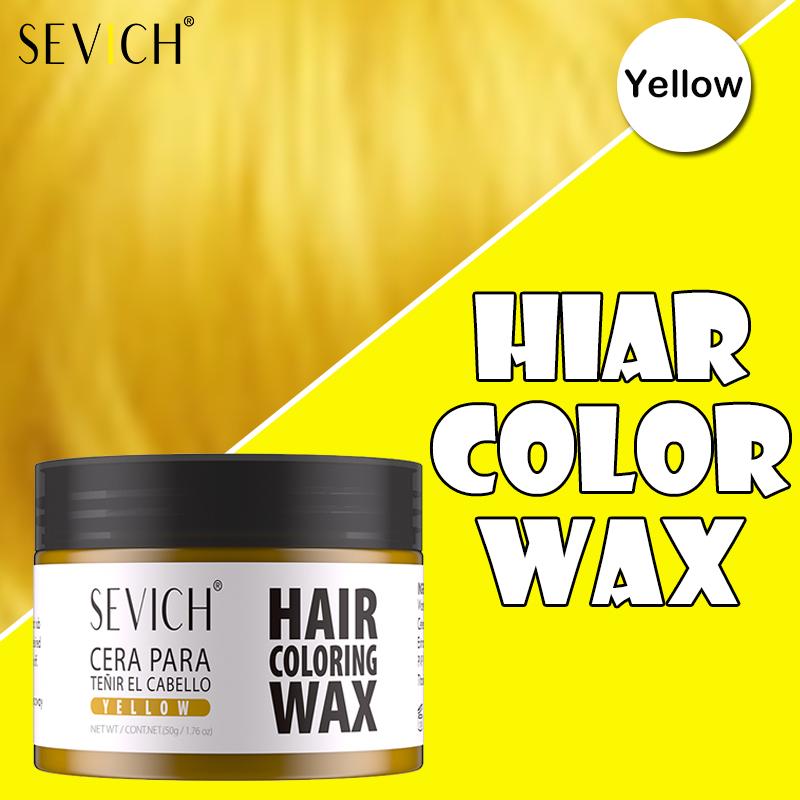 

SEVICH Одноразовая красящая глина для волос для самостоятельного окрашивания Легко смываемый воск для волос Цветной крем для волос Стойкий цвет волос Временная моделирующая паста 13 цветов
