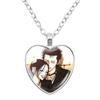 Ai Yazawa Osaki Nana Anime Glass Heart NecklaceDIY Handmade Creative For Women's Birthday Gift Jewelry