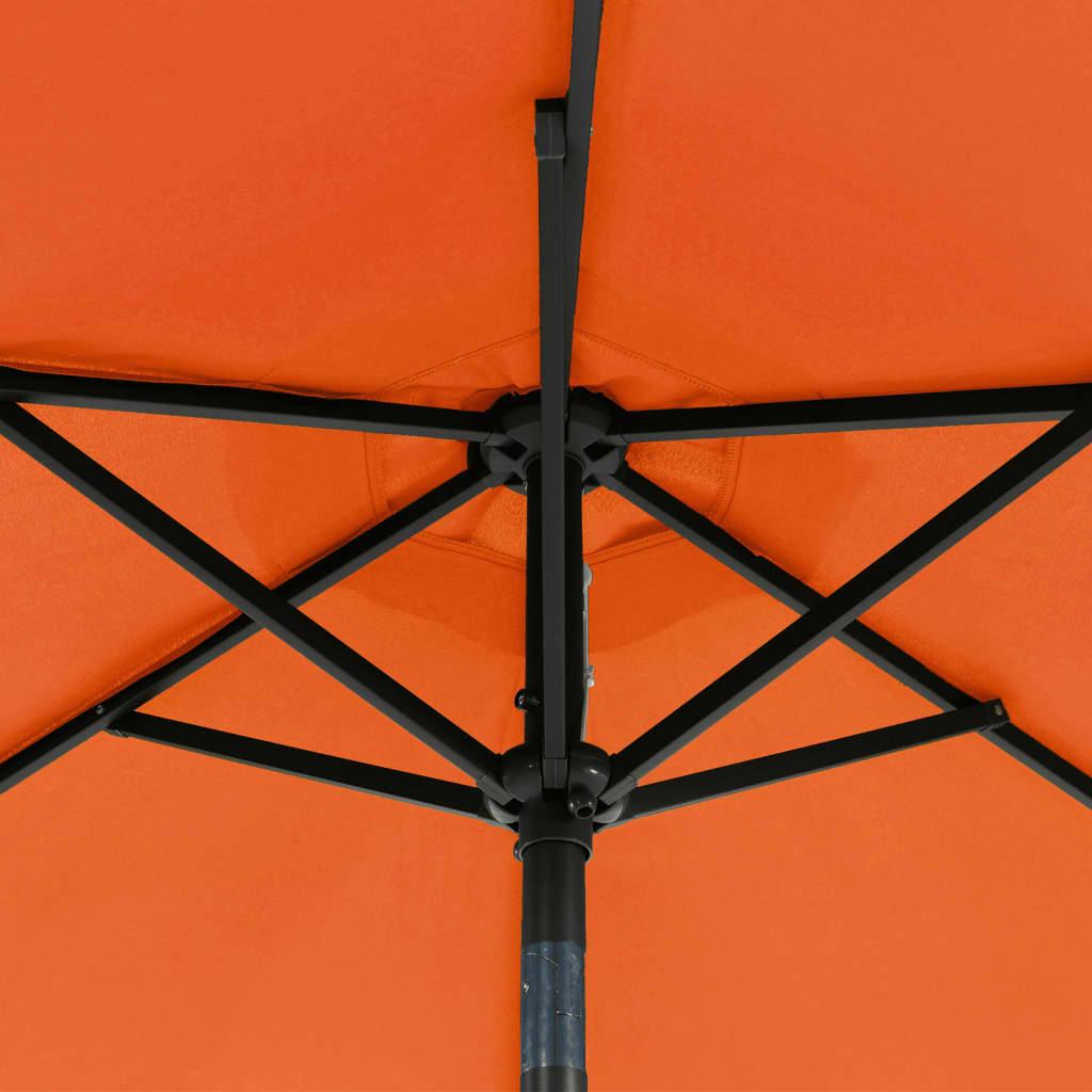 Sun Umbrella with Steel Pole Terracotta 225x225x212 Cm